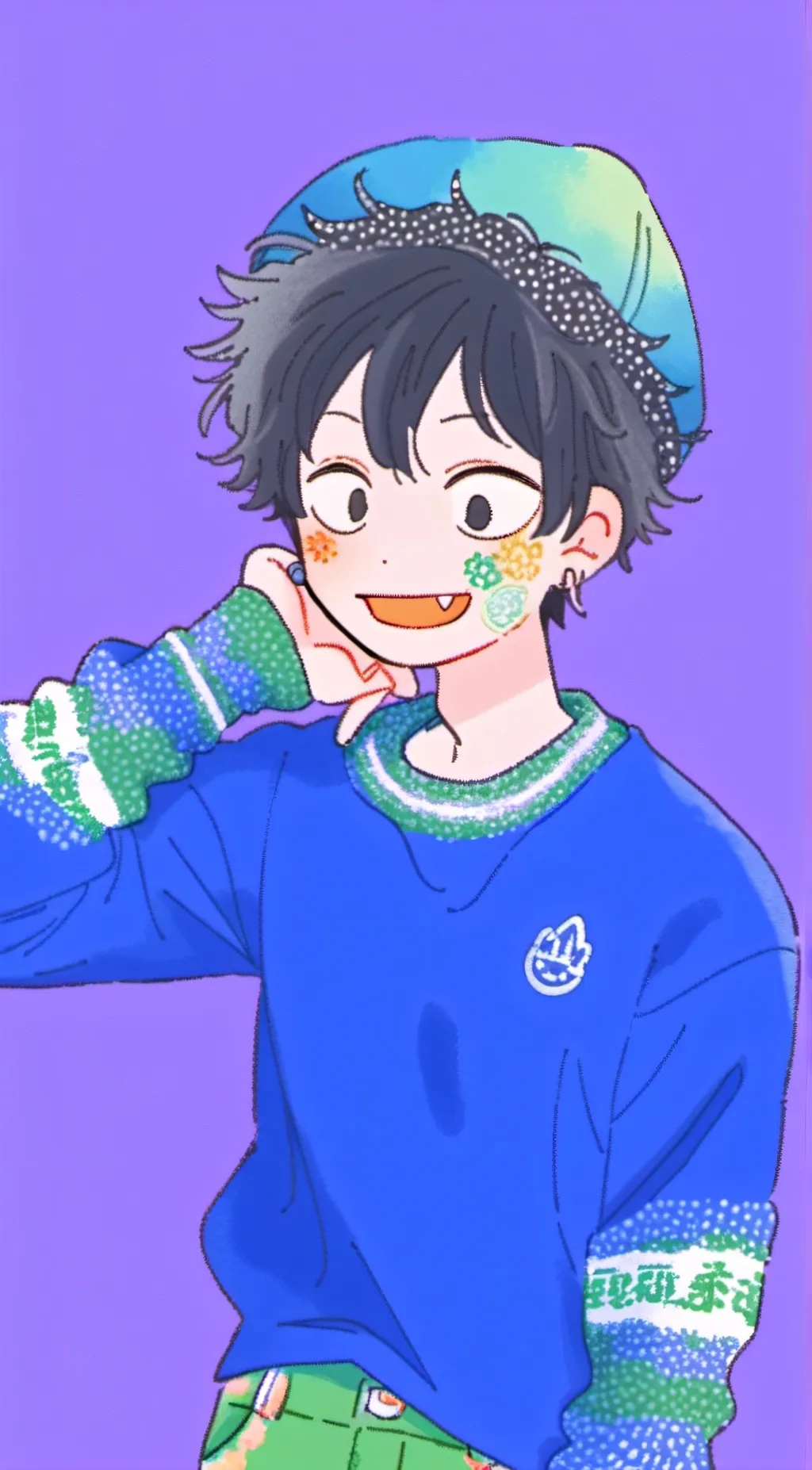 ai character: luffy background