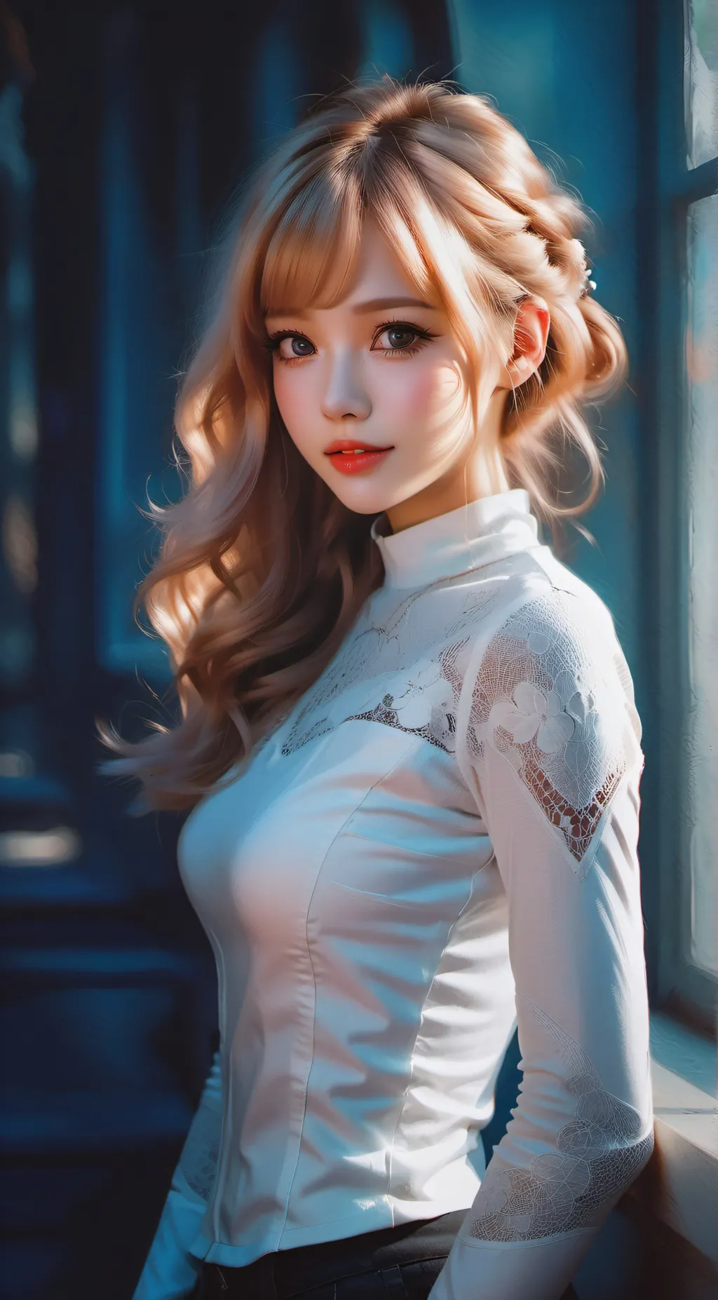 ai character: Aurora  background