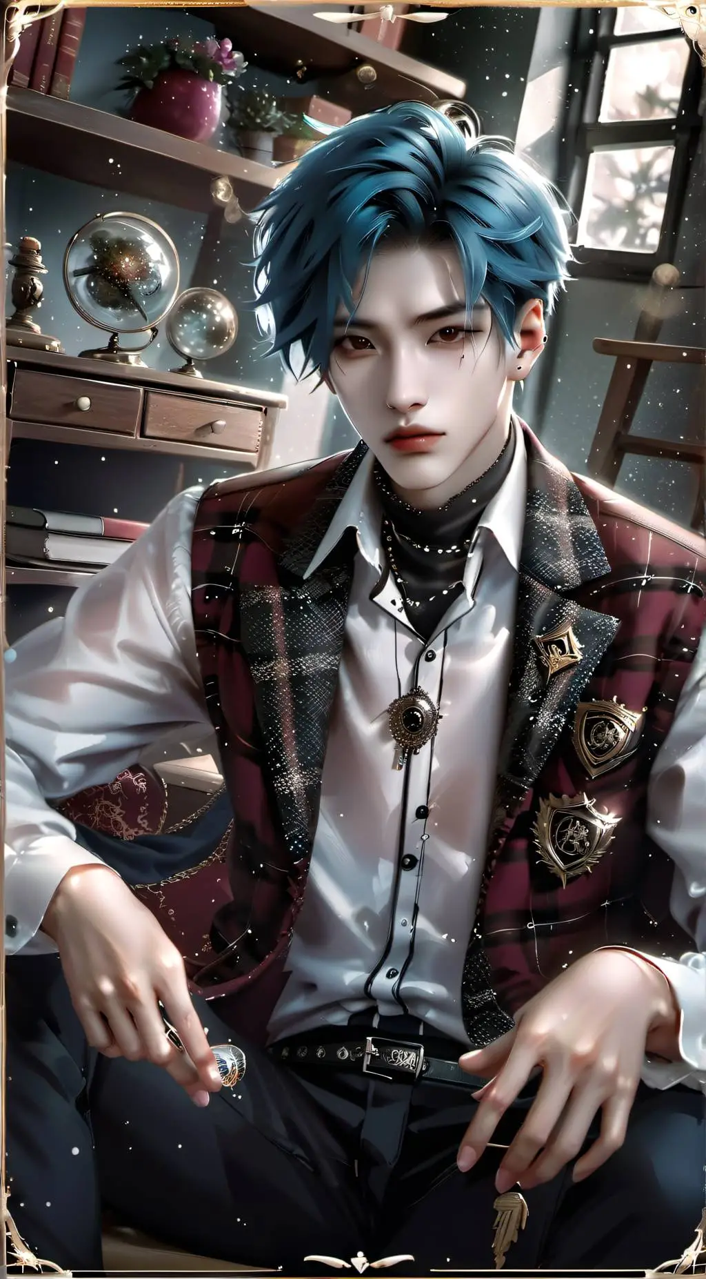 ai character: Eric Crimson  background