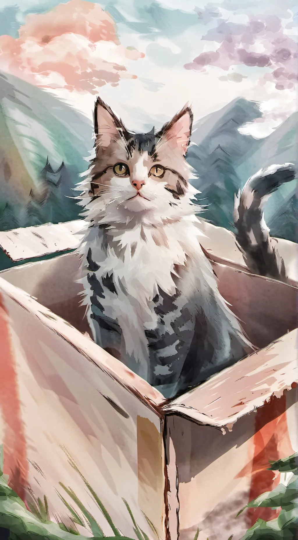 ai character: kitten background