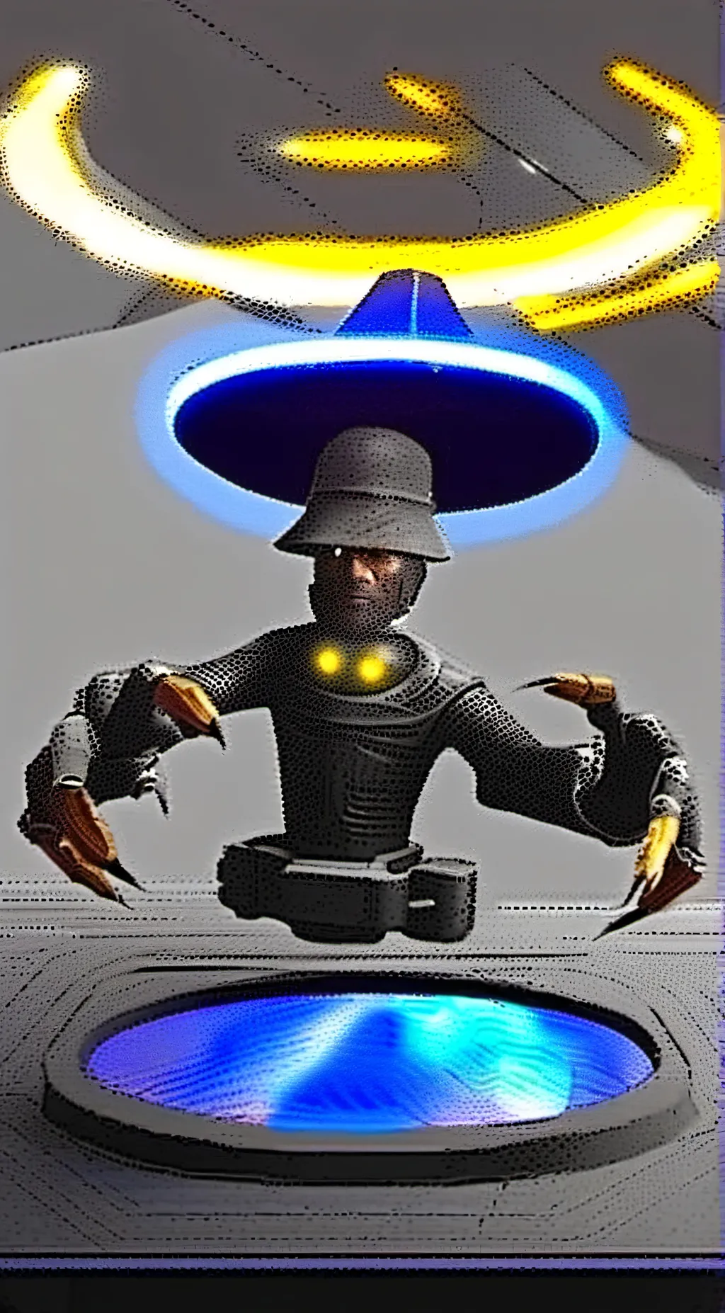 ai character: Astro toilet  background