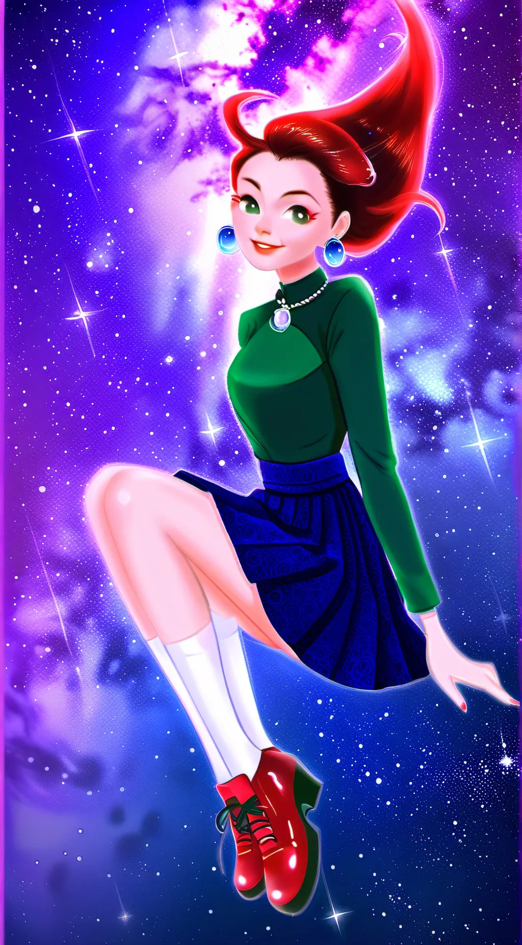 ai character: Velvet  background