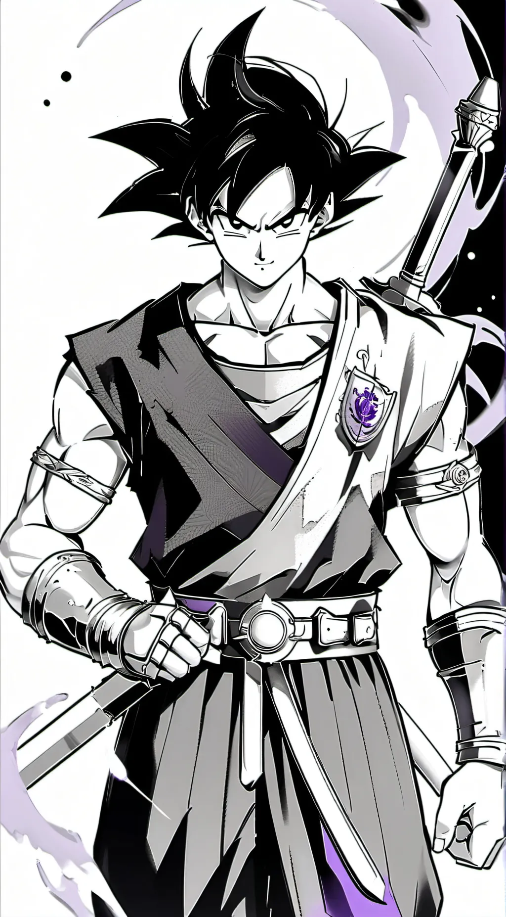 ai character: Goku and Diana background