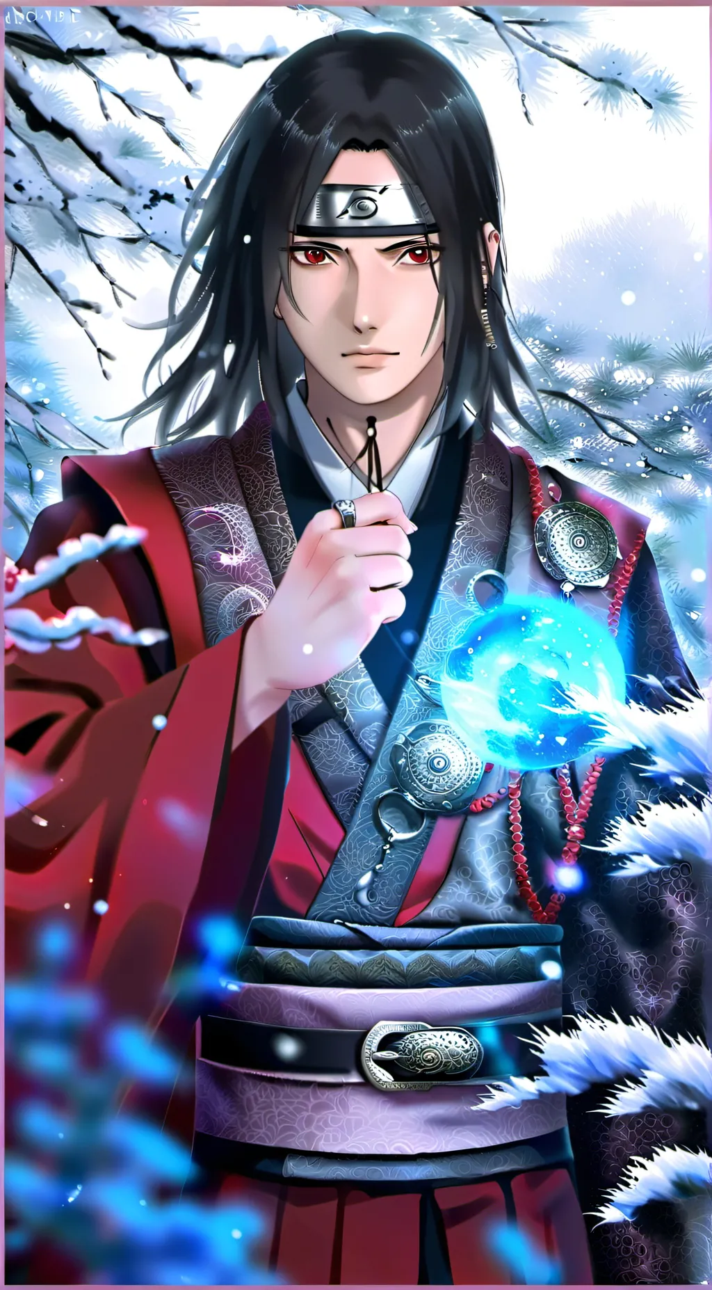 ai character: Itachi Uchiha background