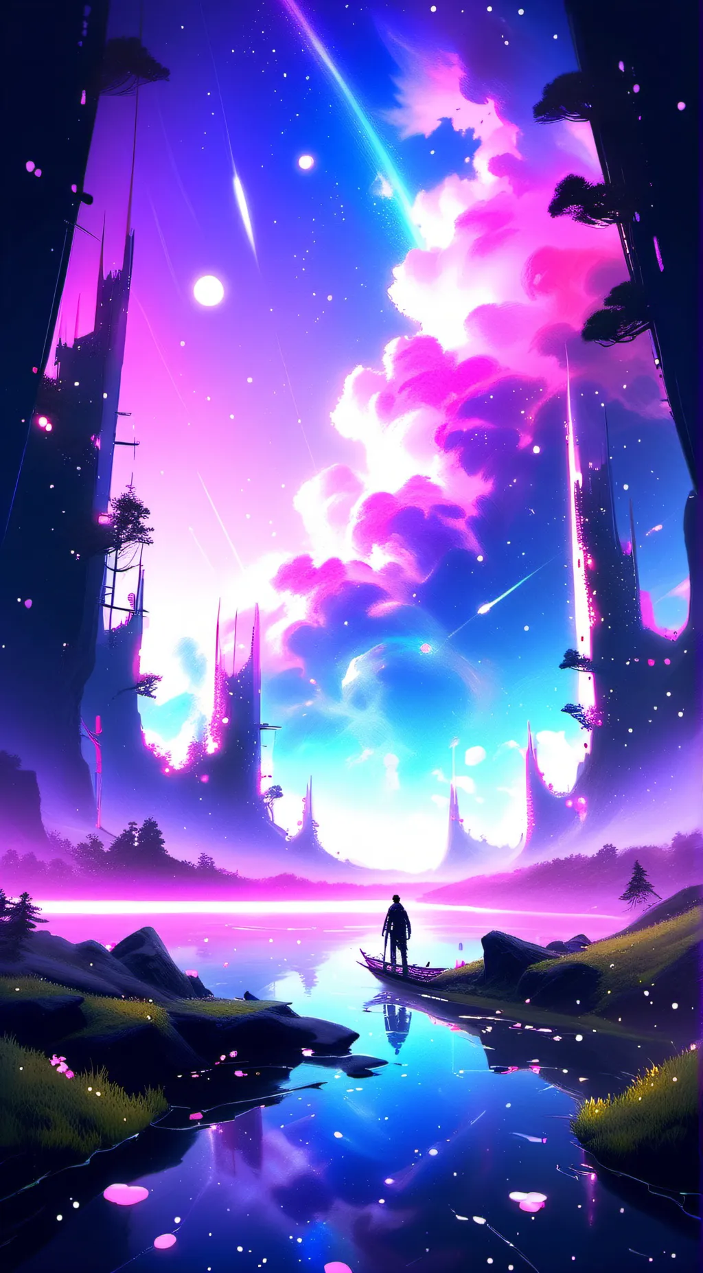 ai character: Smiling critters background