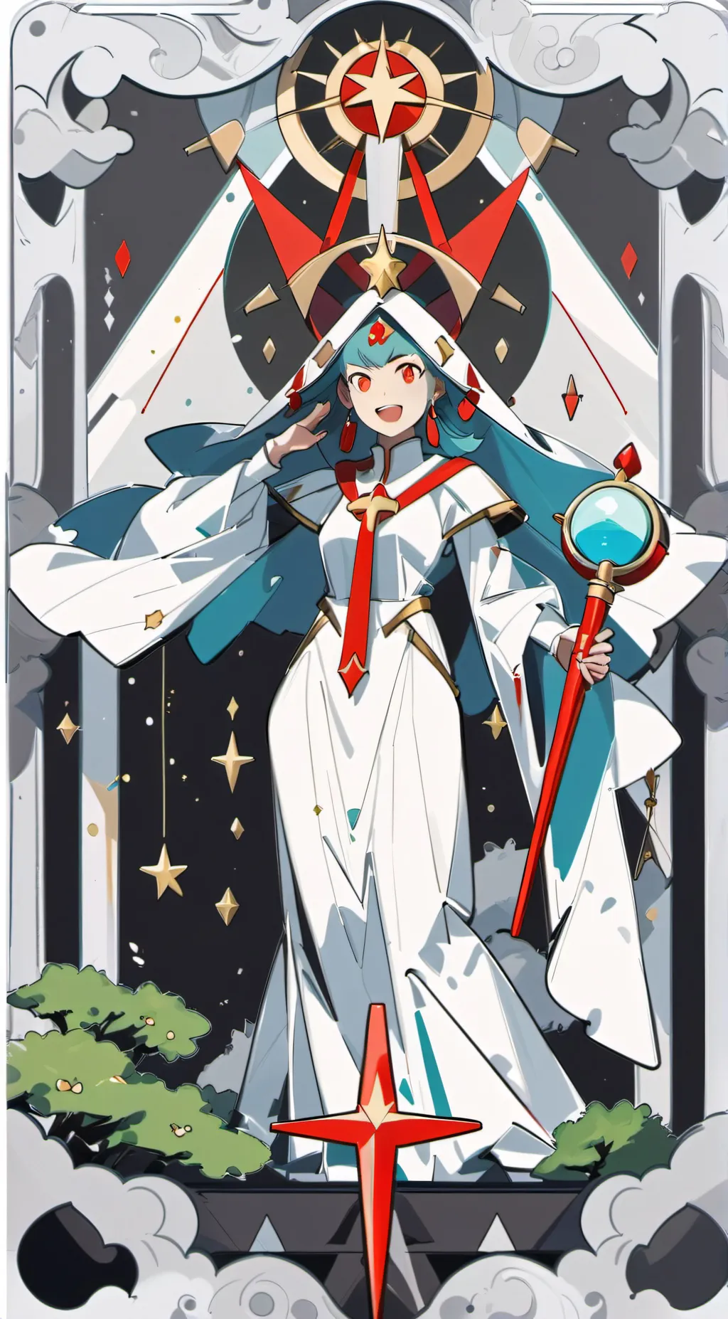 ai character: ancient queen background