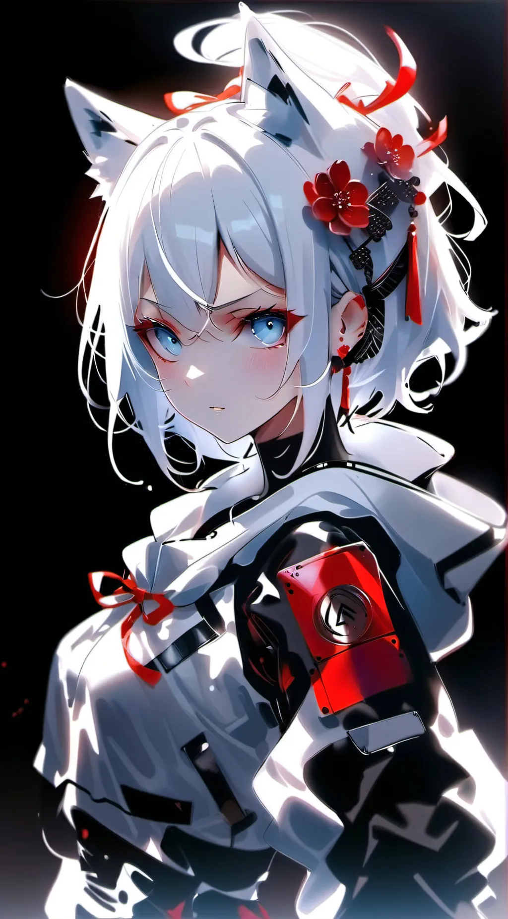 ai character: Scarlet background