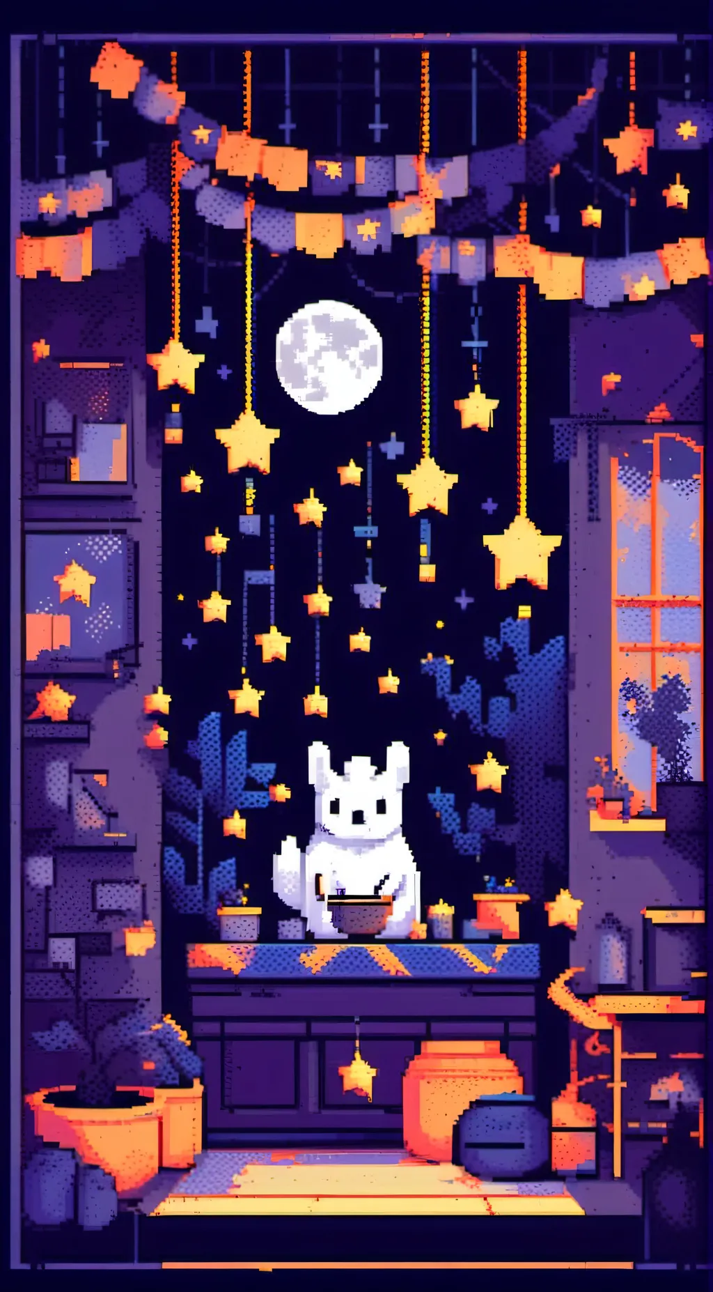 ai character: 💙Moon🌙 background