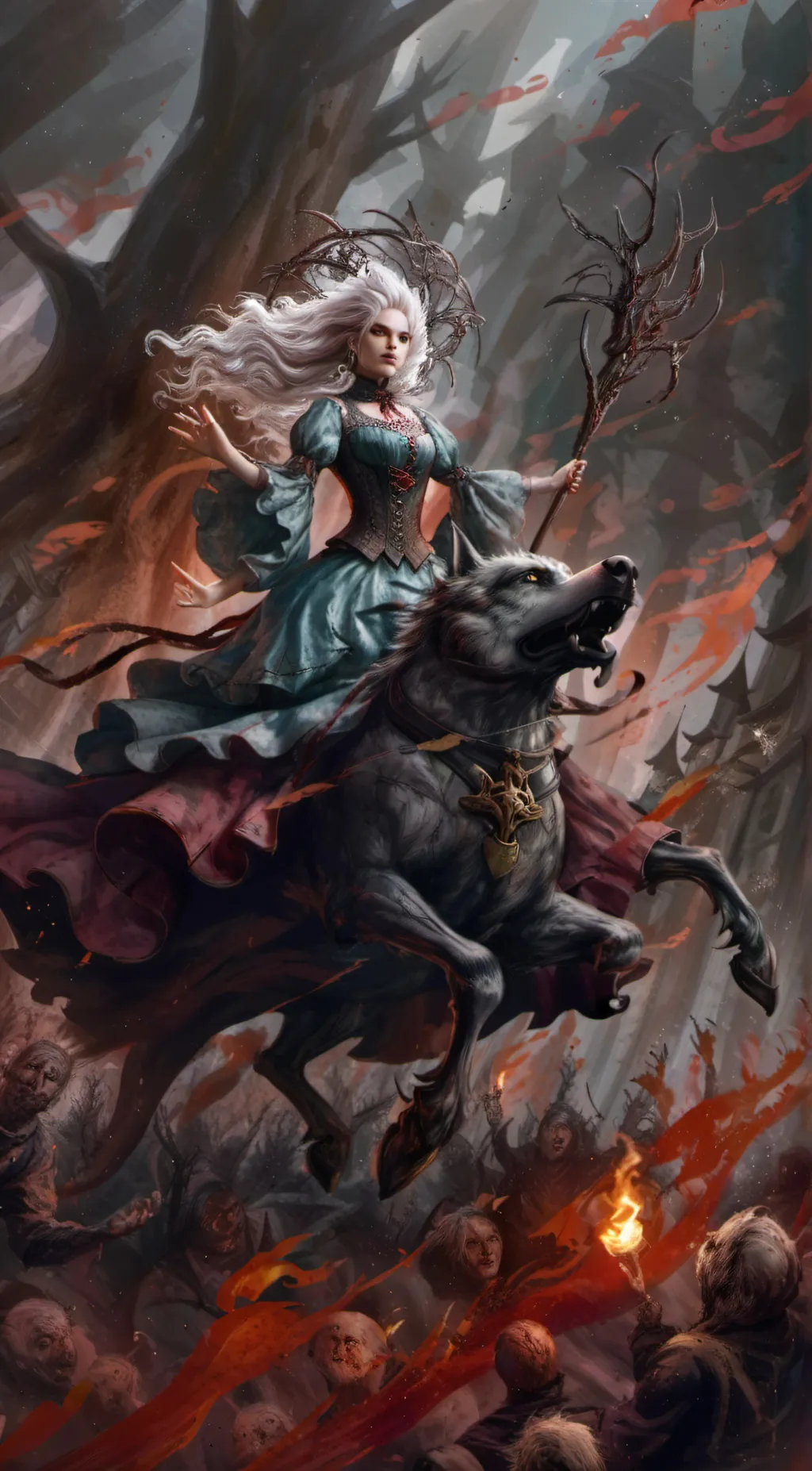 ai character: creppy pasta house background