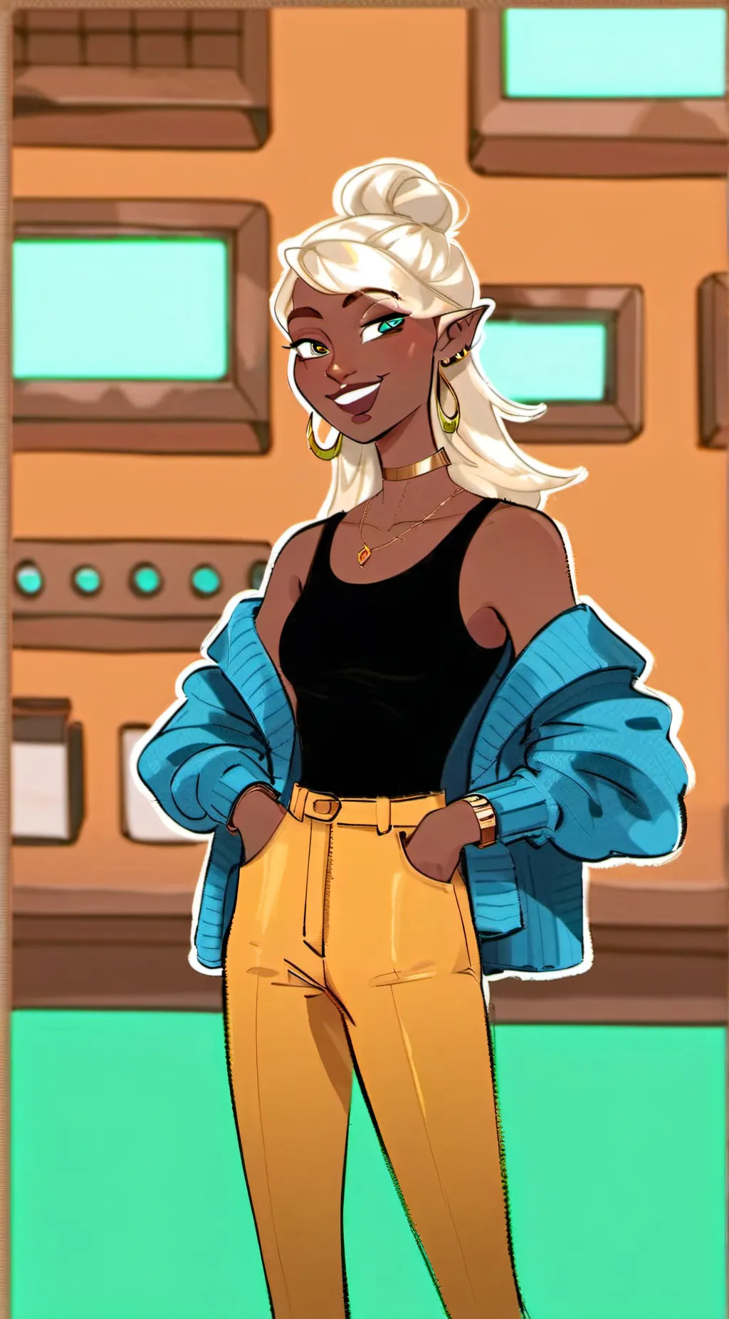 ai character: NICOLE background