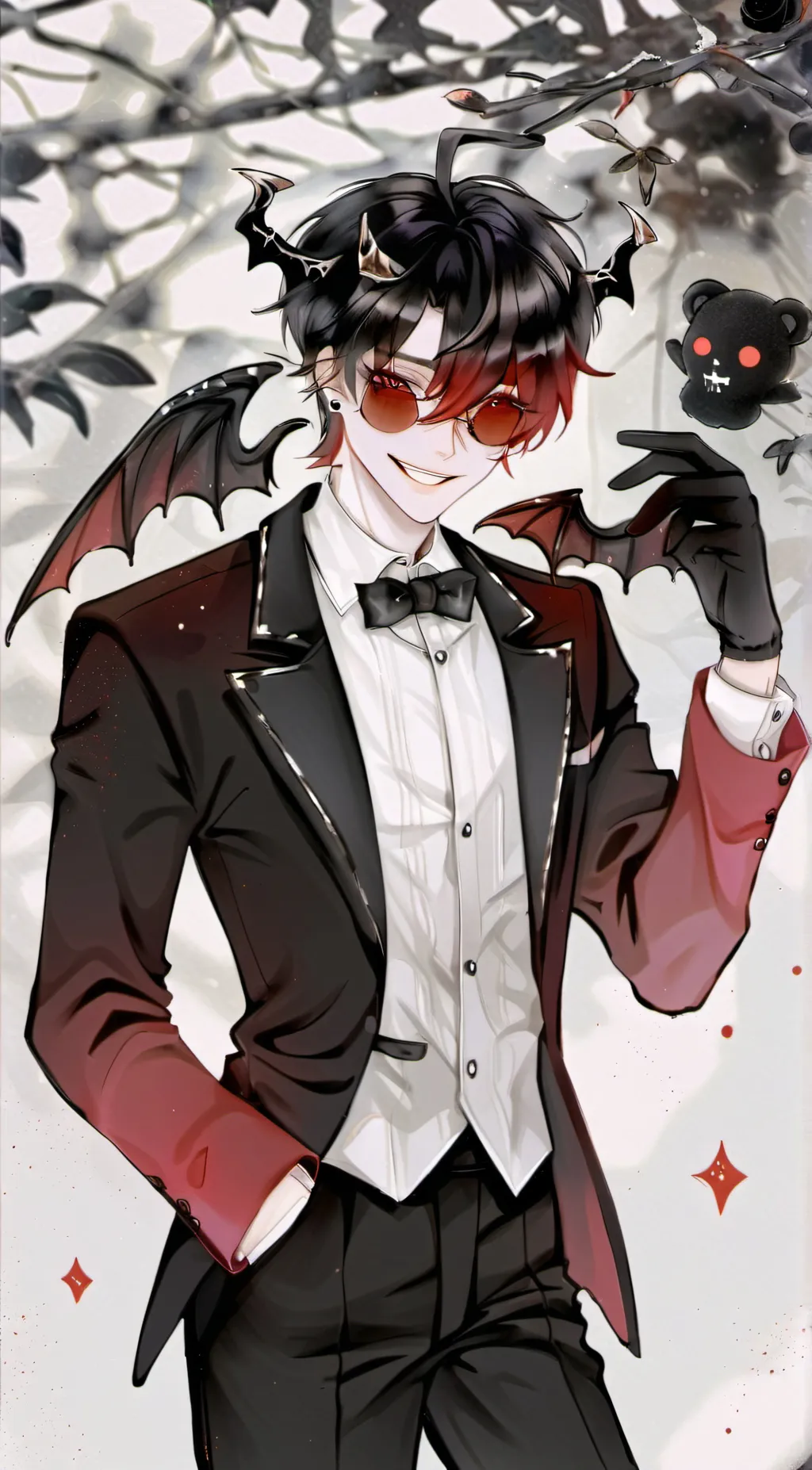 ai character: ♤♧Kai♧♤ background