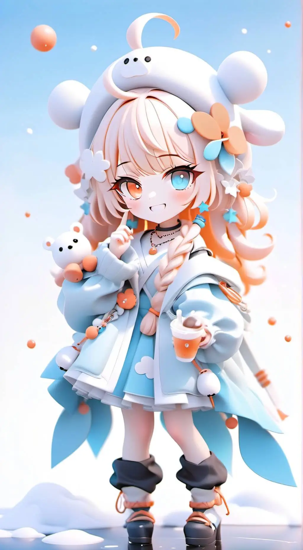 ai character: Cotton background