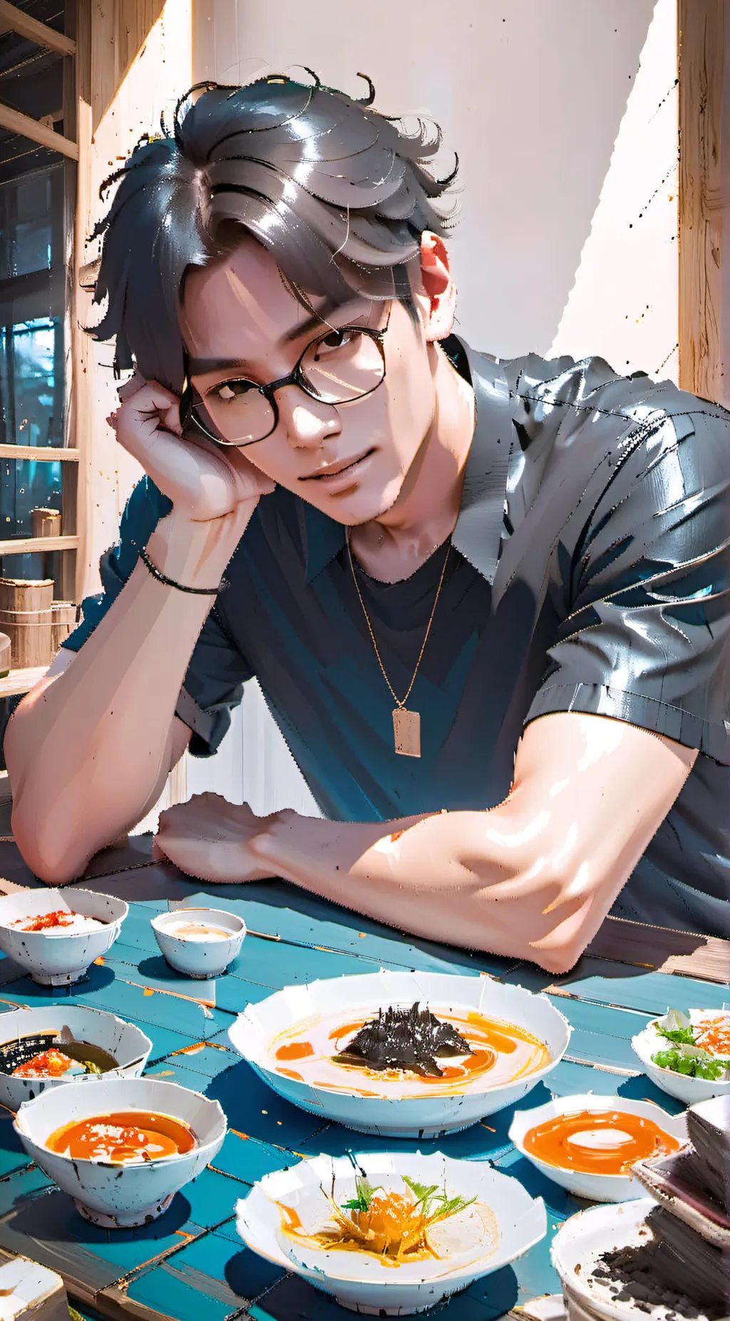 ai character: Mingyu background