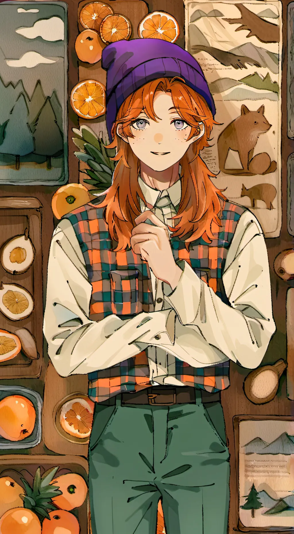 ai character: Hazel background