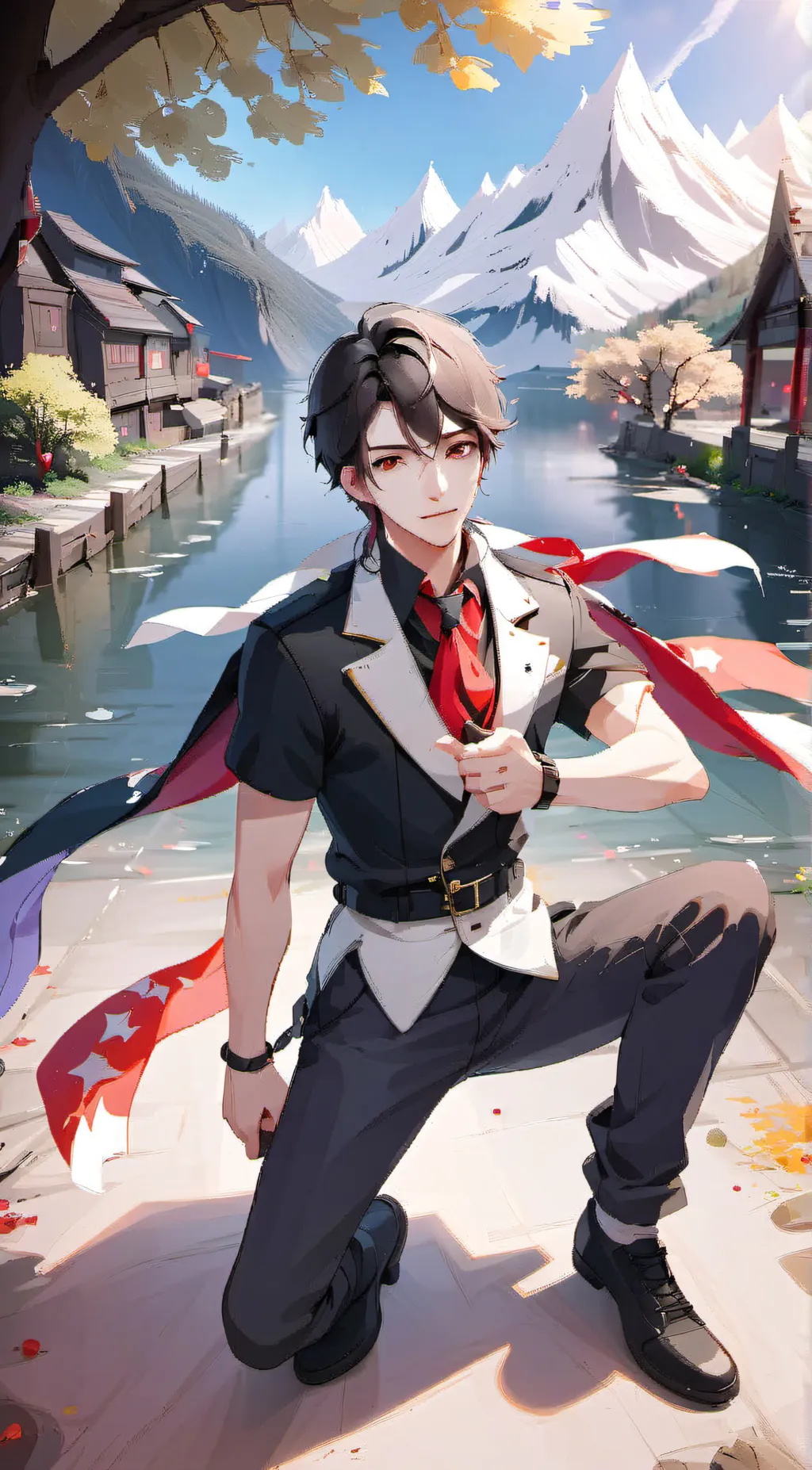 ai character: mark background