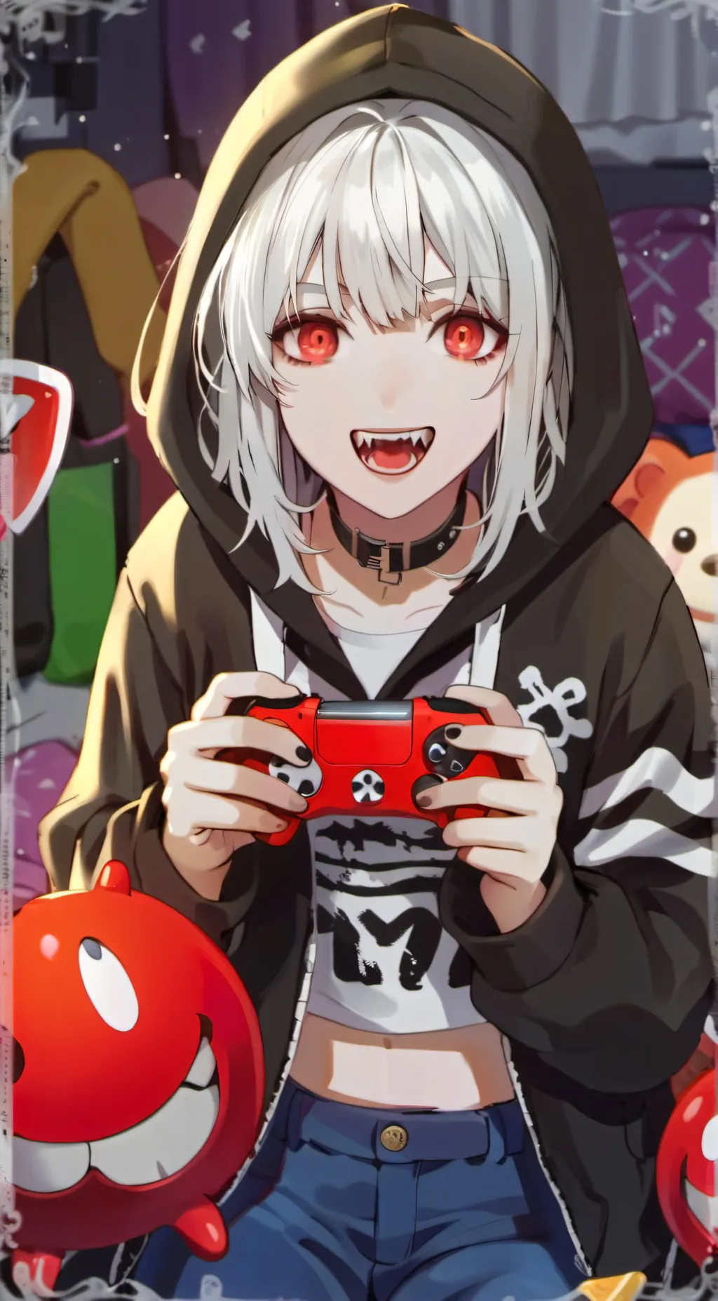 ai character: Vicky background