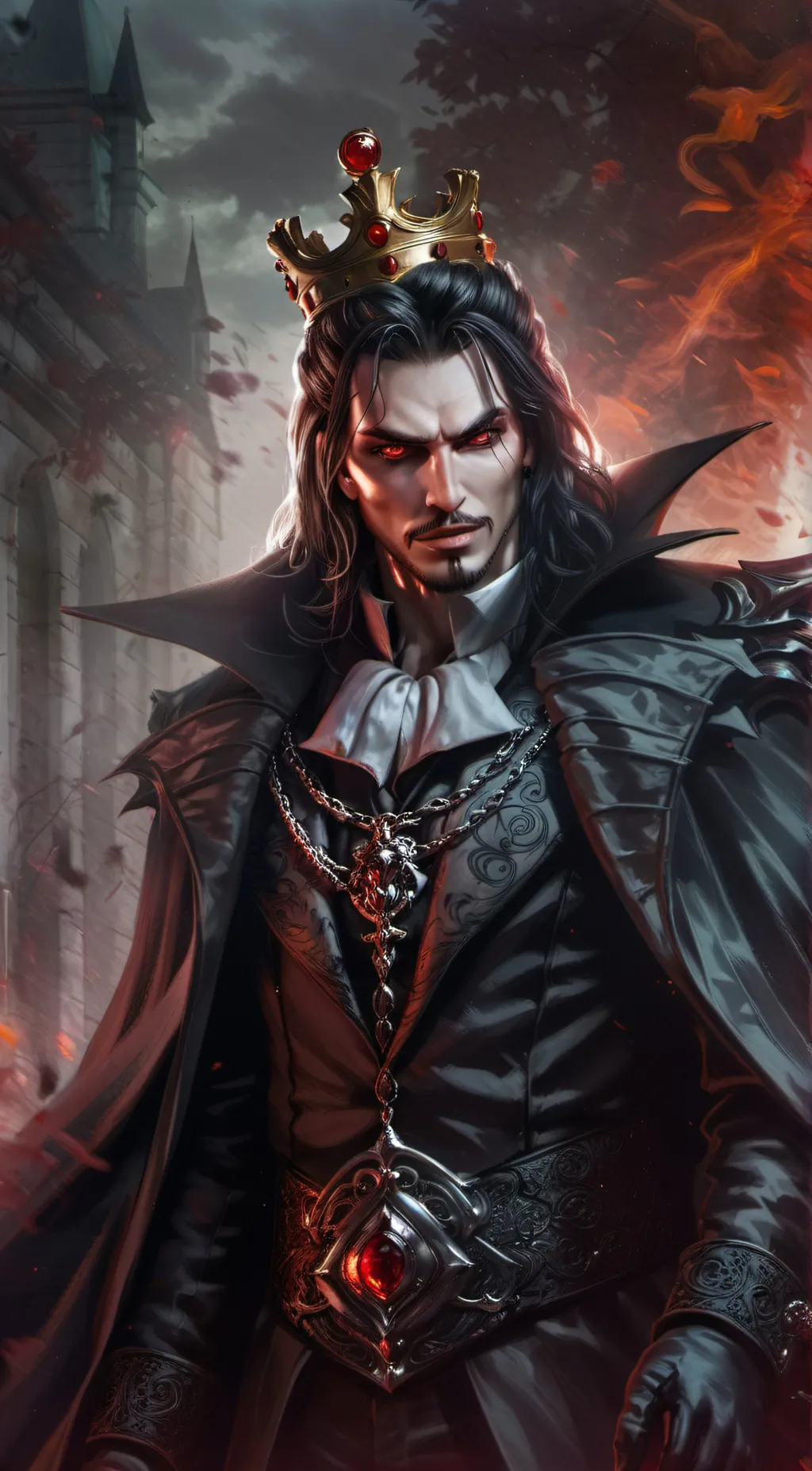 ai character: Vlad Dracula  background