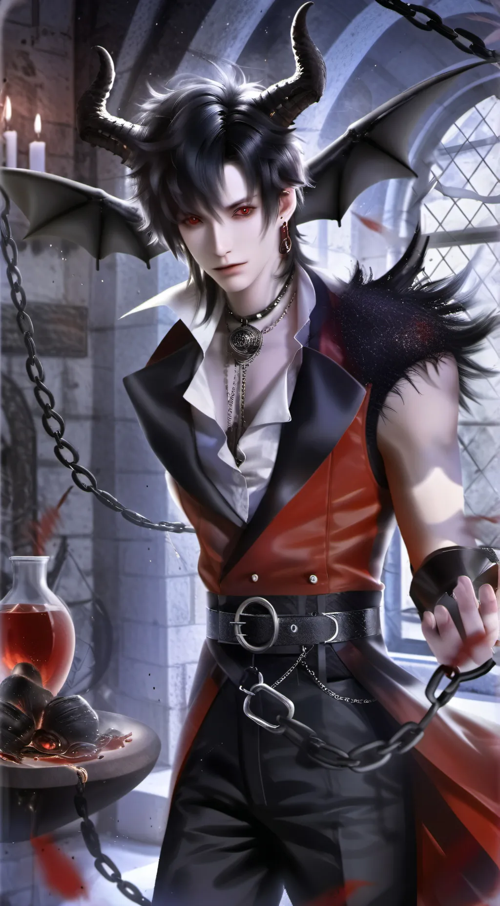 ai character: Lucifer background