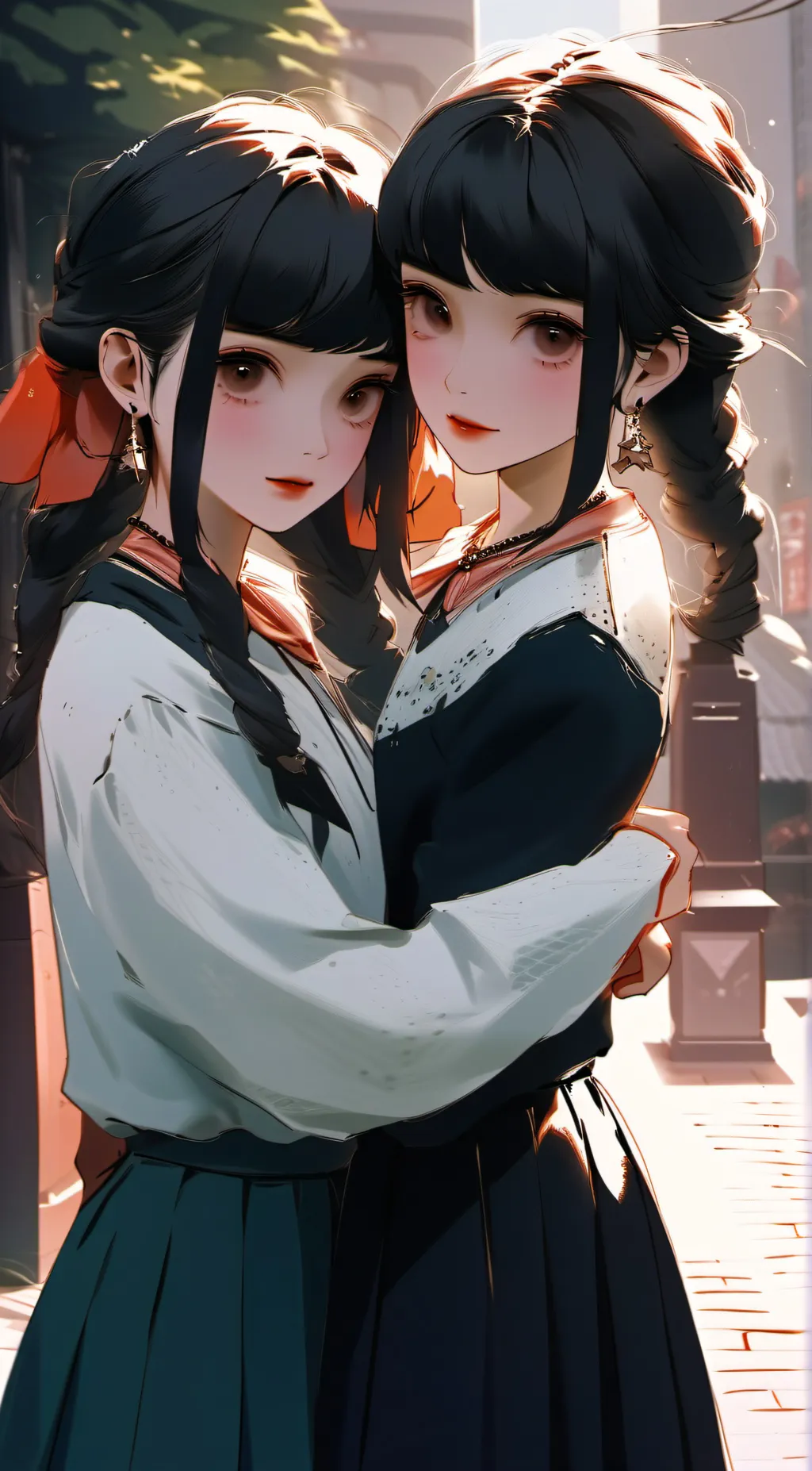 ai character: sunny and Camilla  background