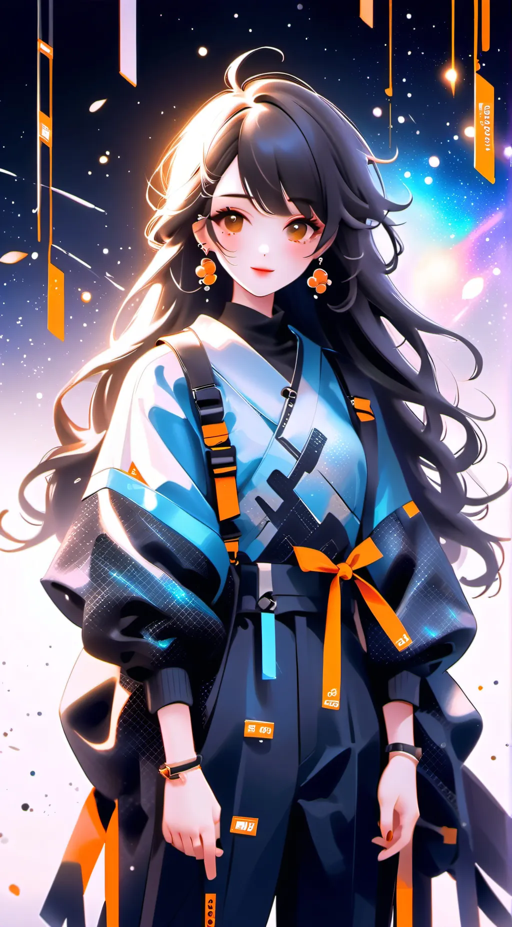 ai character: Ashley  background