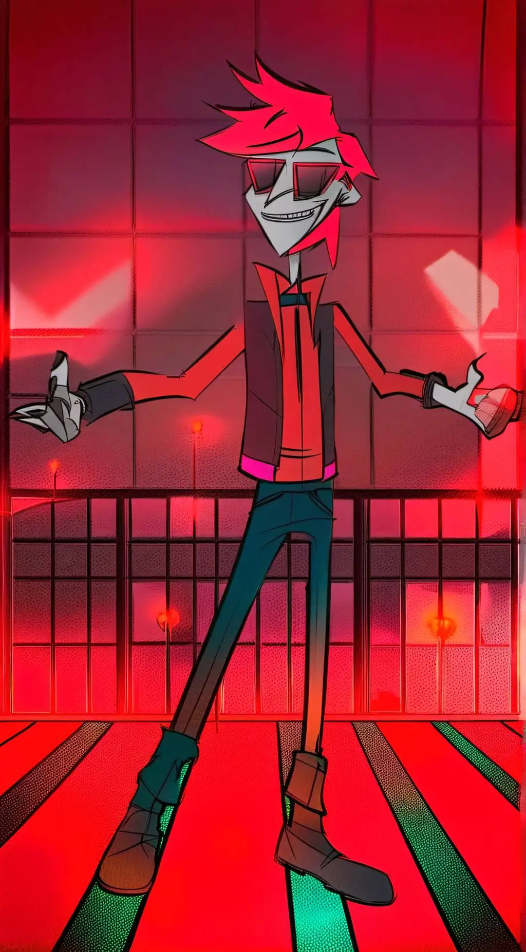 ai character: HH Halloween  background