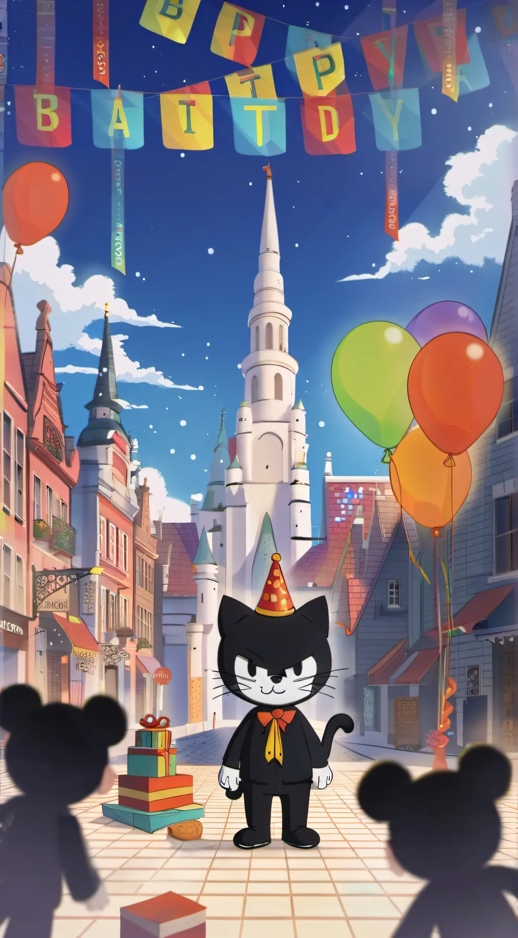 ai character: felix birthday background