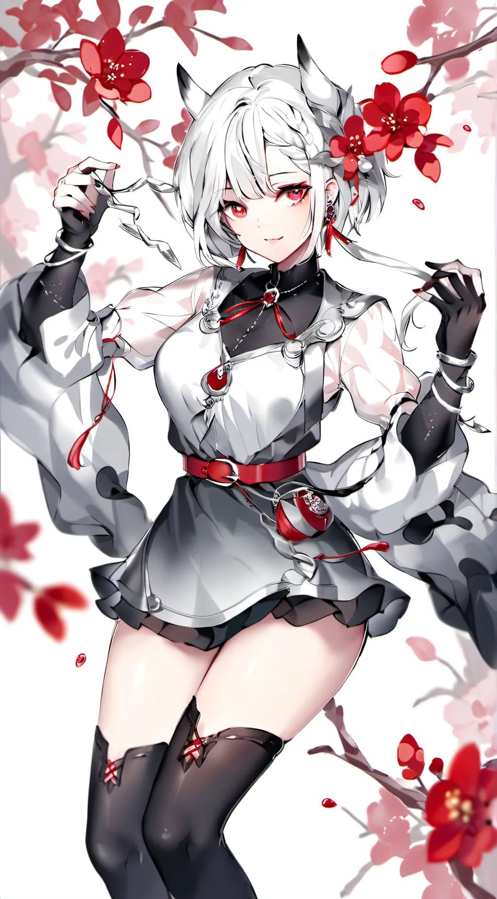 ai character: woman trio background