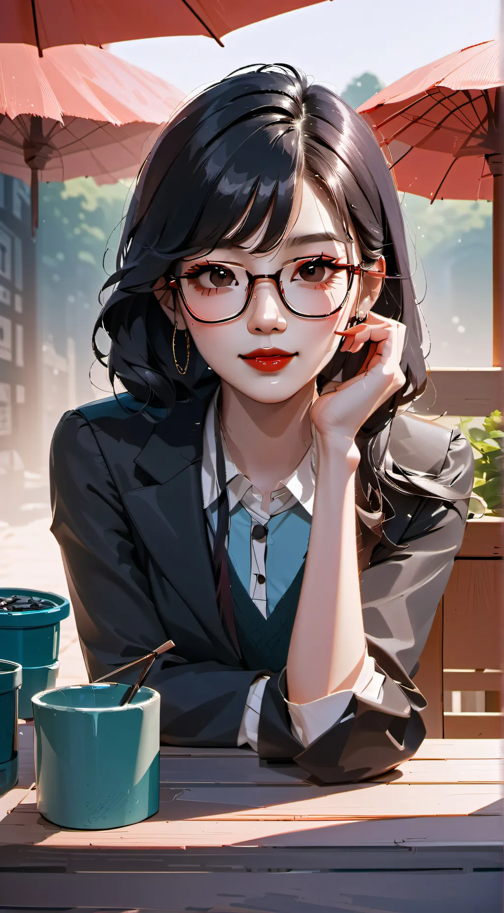 ai character: Ko-runoma  background