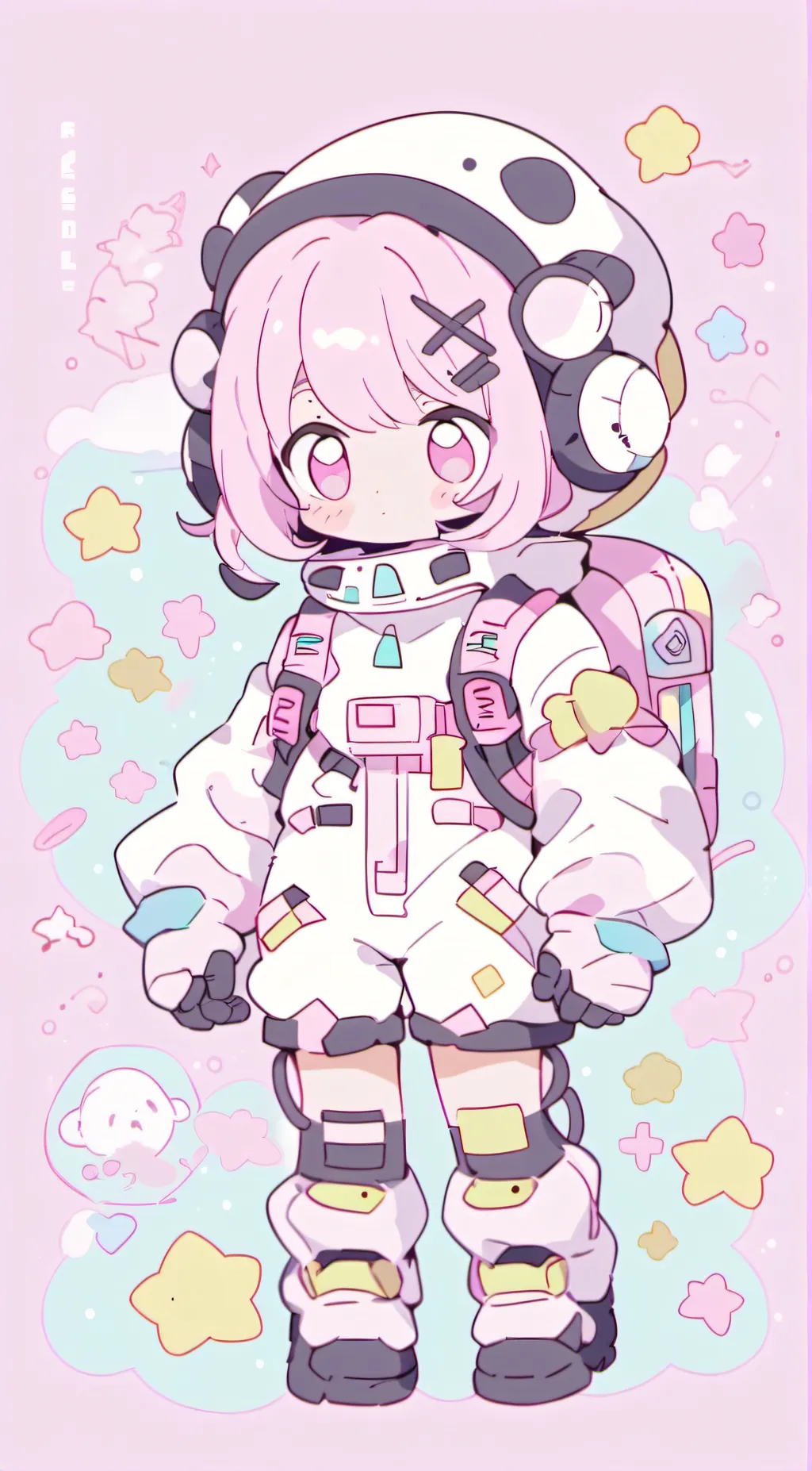 ai character: pink(fnf)  background