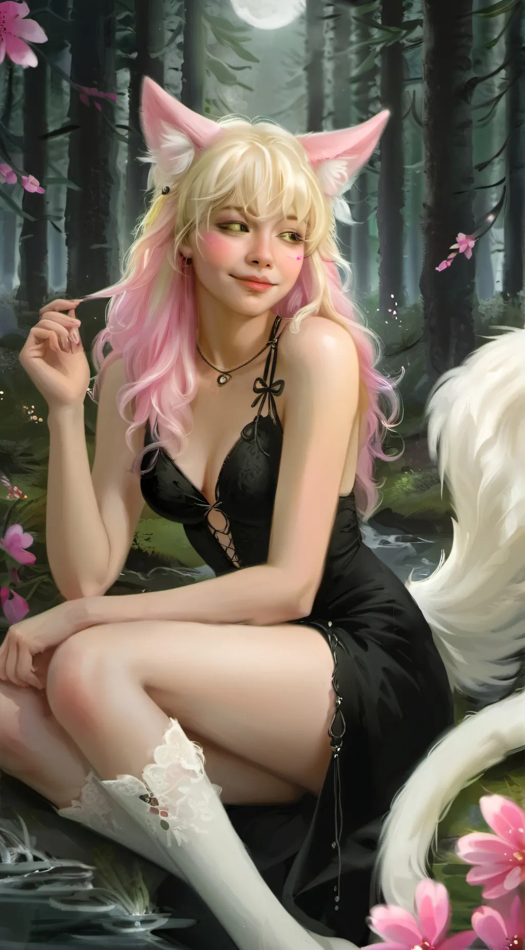 ai character: Aurora  background