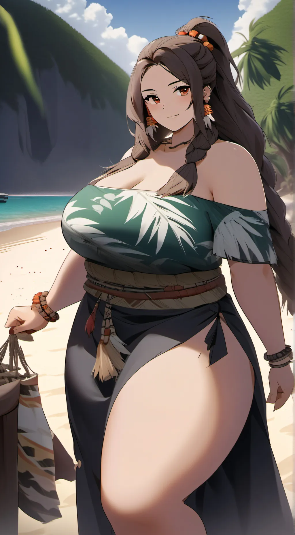 ai character: Fat Island background