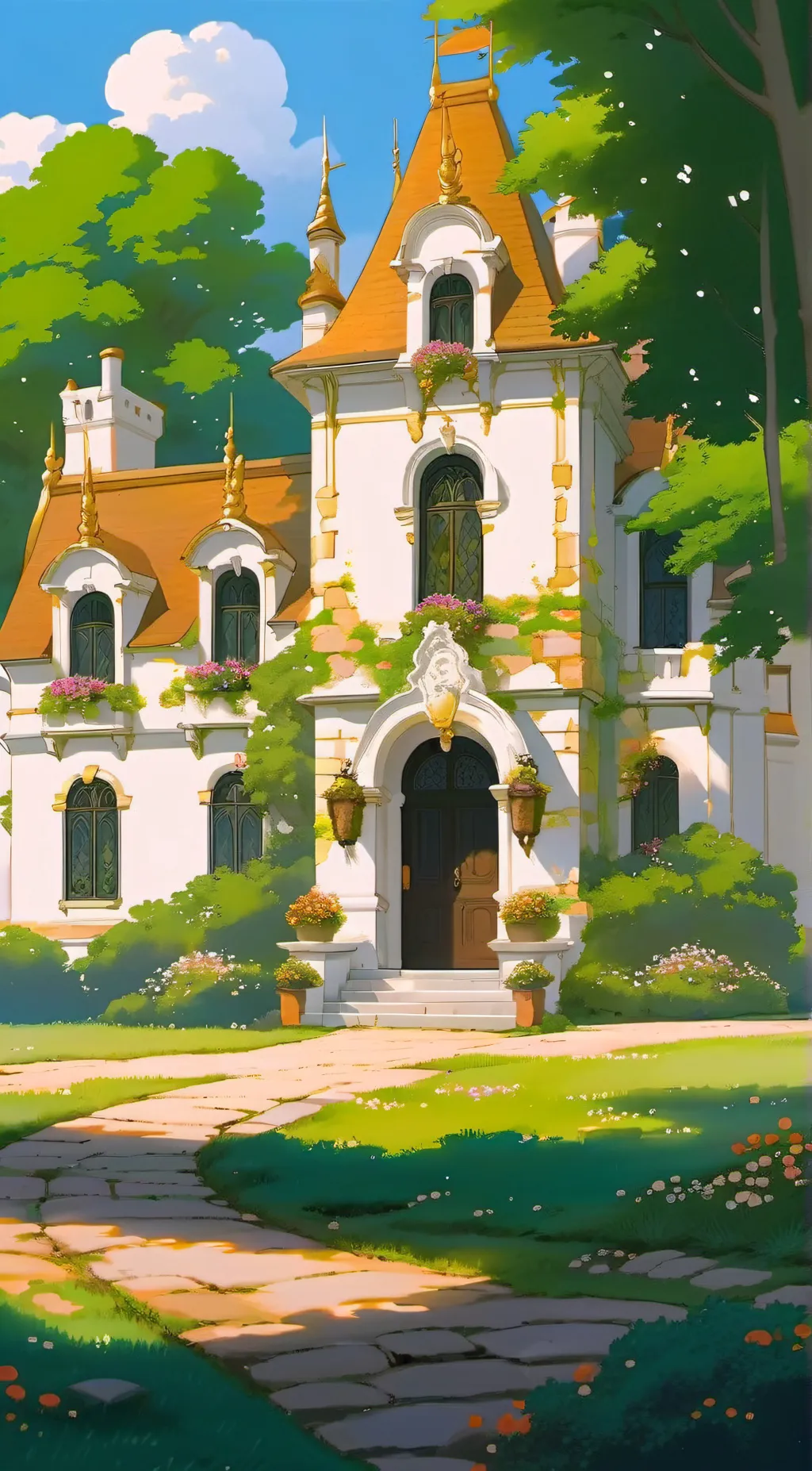 ai character: DSMP orphanage  background