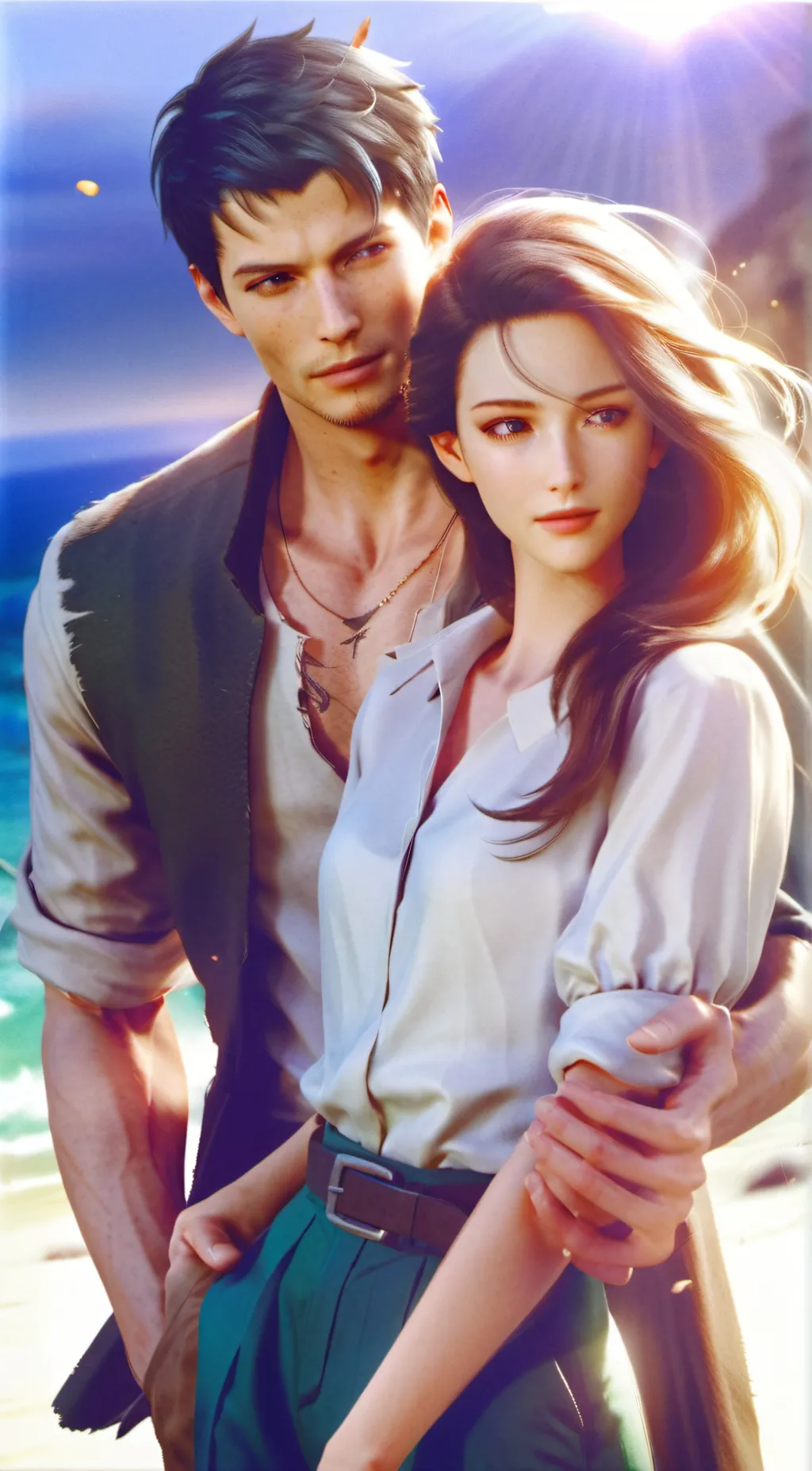 ai character: Rain background