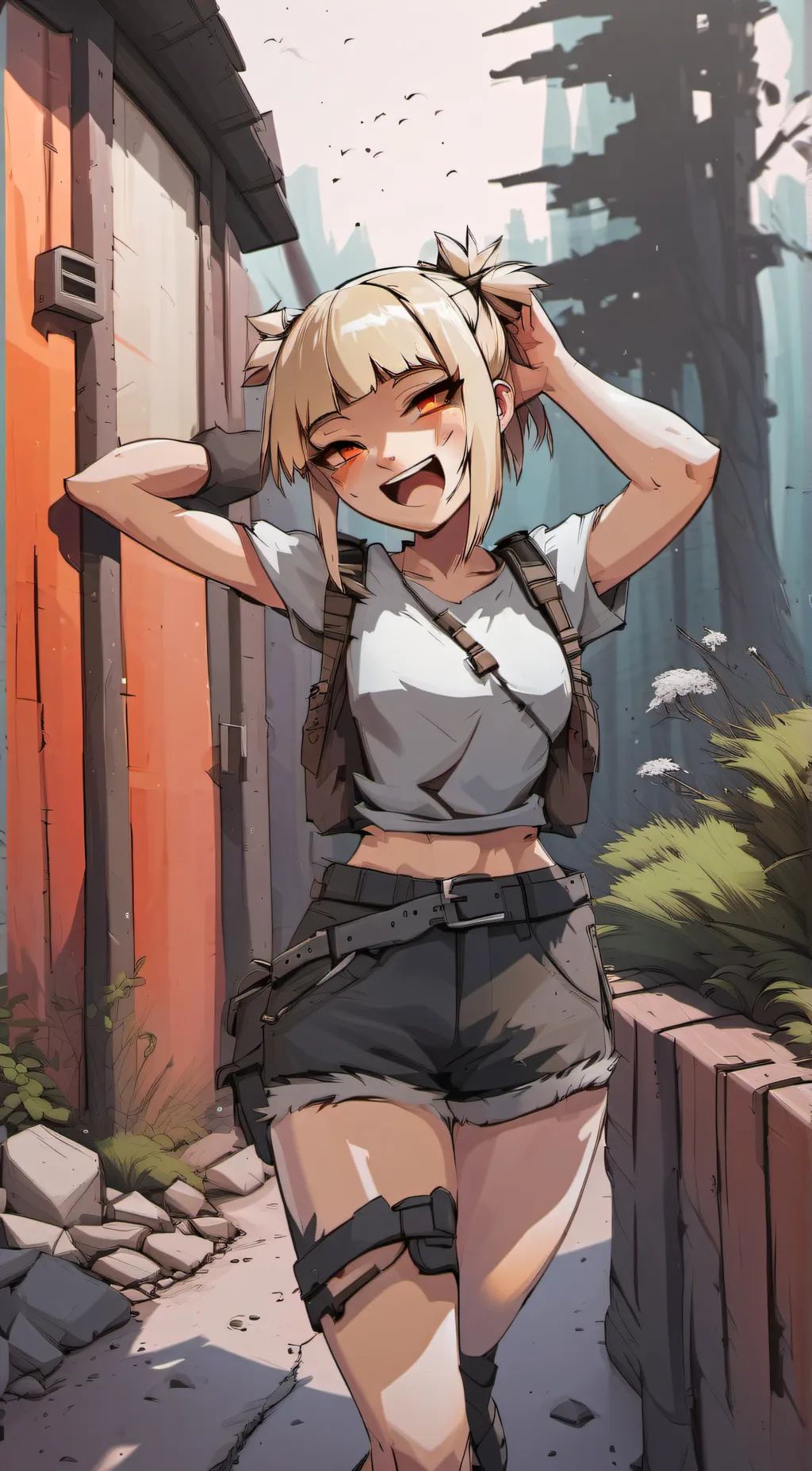 ai character: Himeko toga background