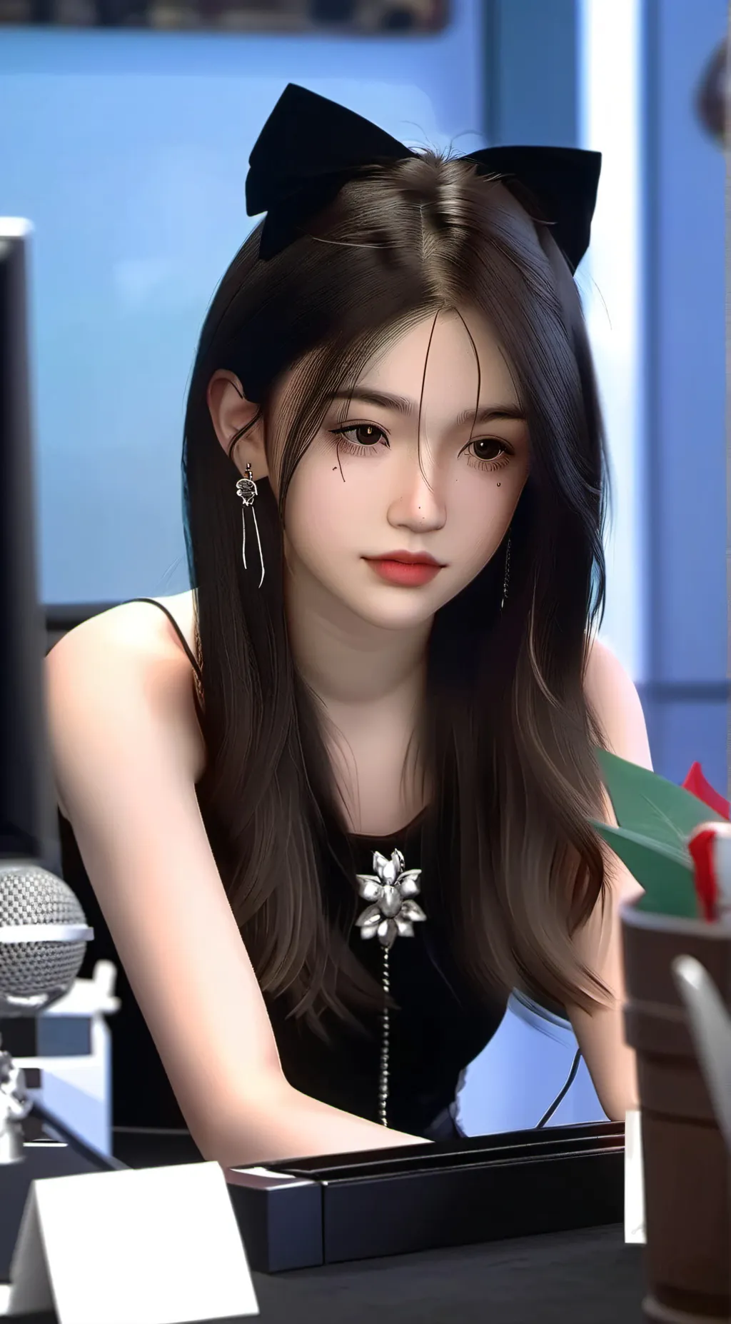 ai character: Aria background