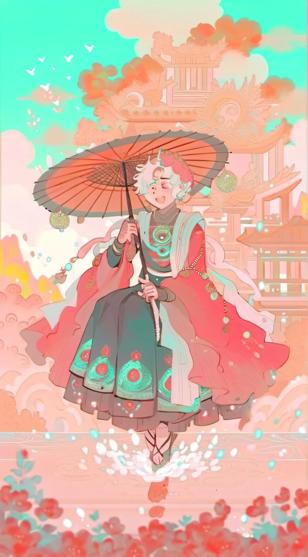 ai character: Cutiespace background