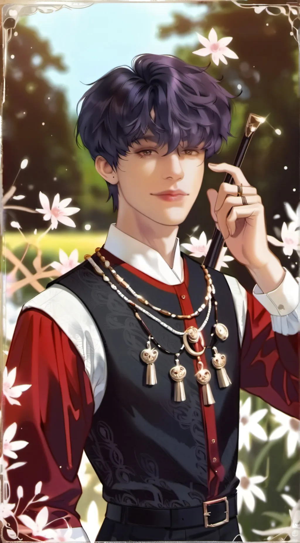 ai character: asher  background