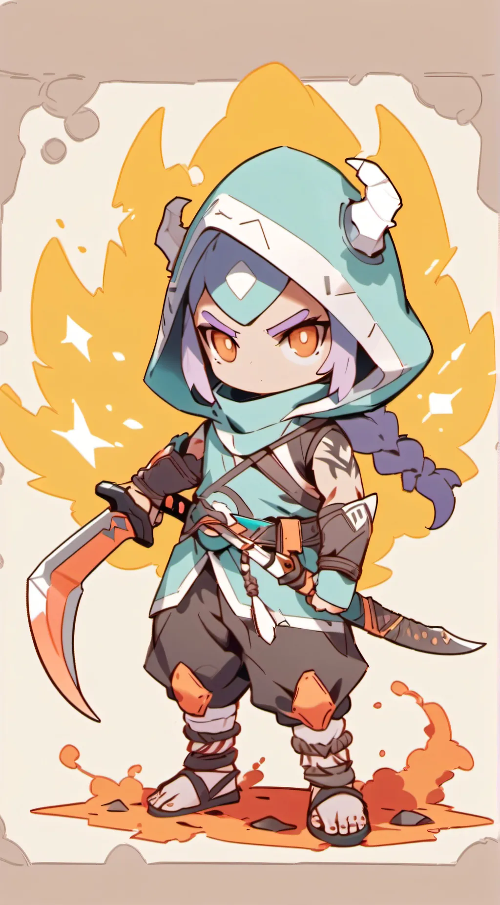 ai character: alpha reaper queen background