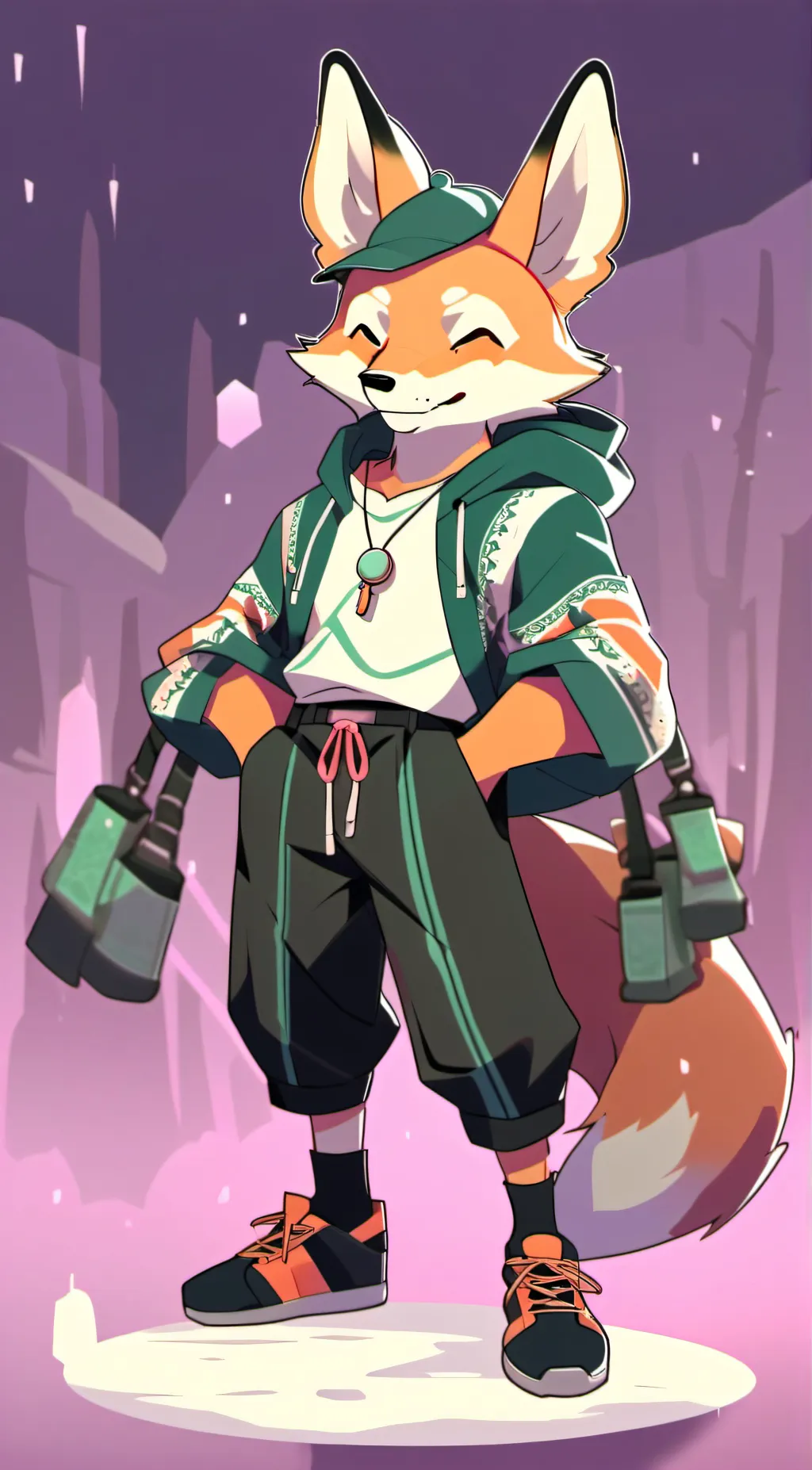 ai character: just a comfort fox background