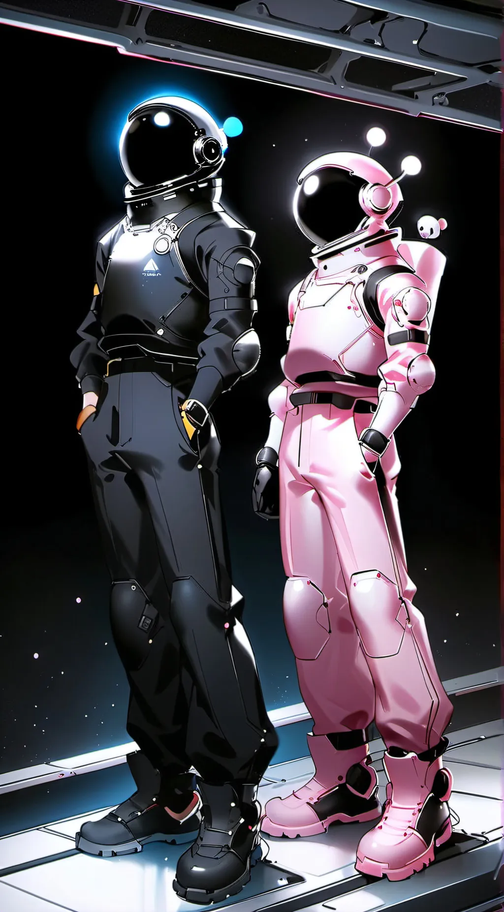 ai character: black background