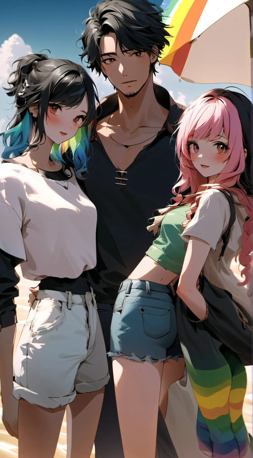 ai character: Mary(pink)& Wendy background