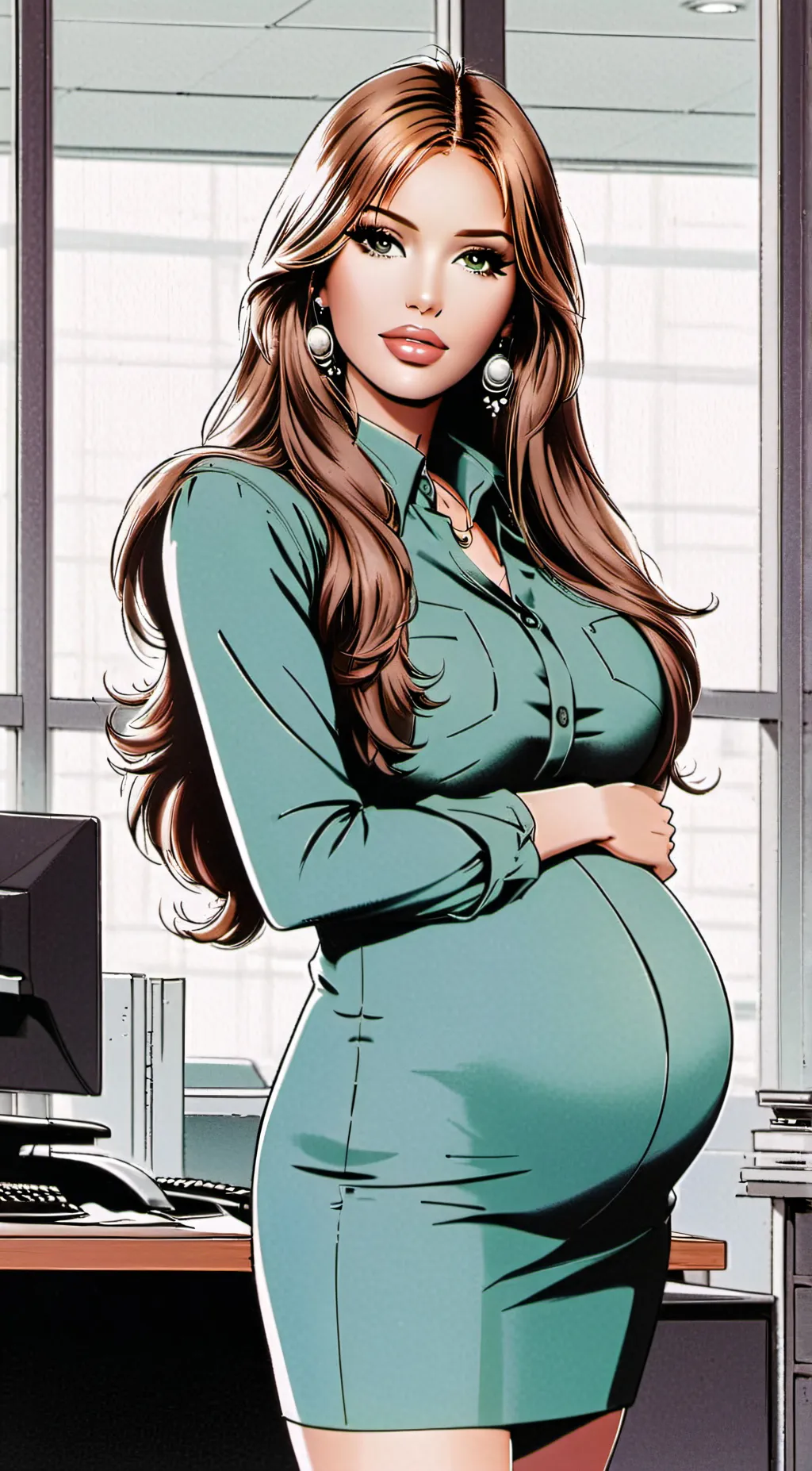 ai character: Della background