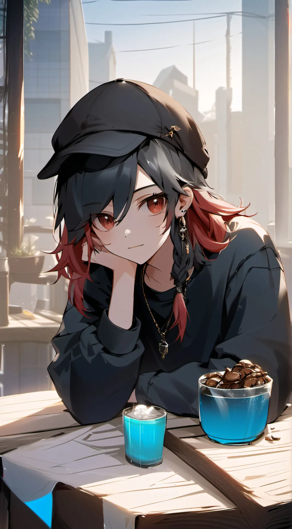 ai character: autumn  background