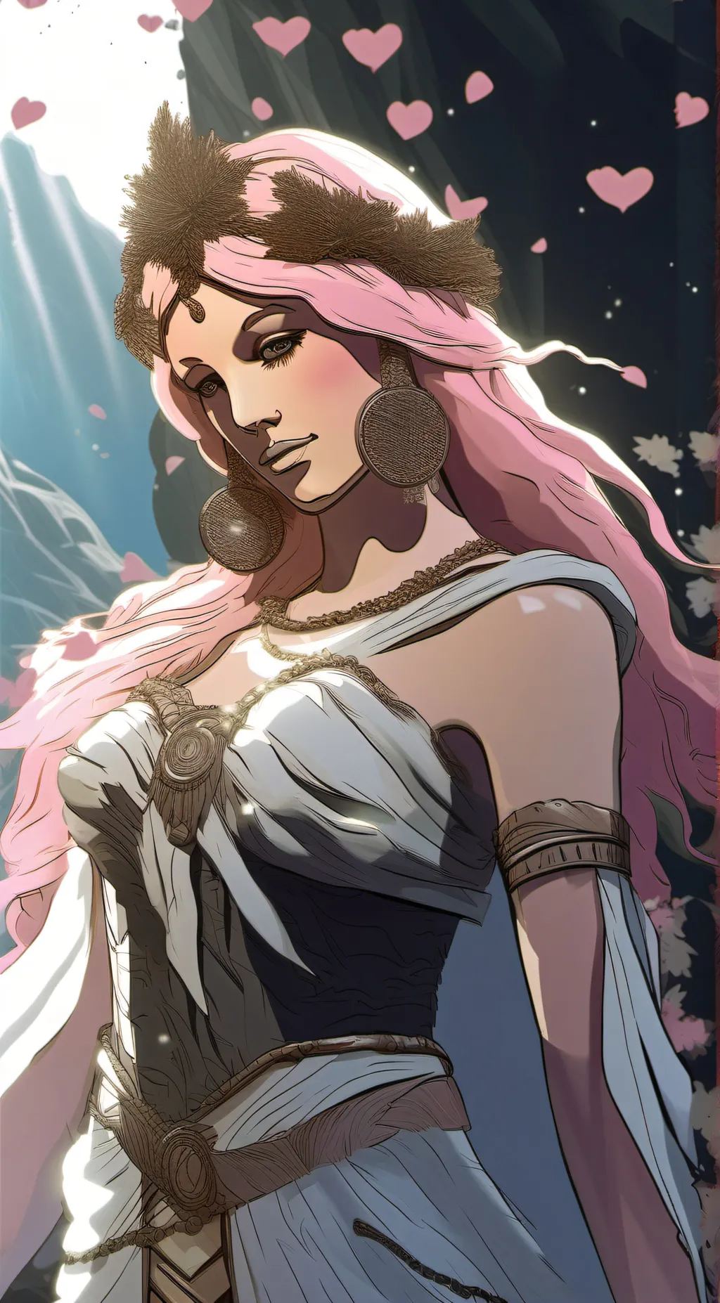 ai character: Aphrodite  background