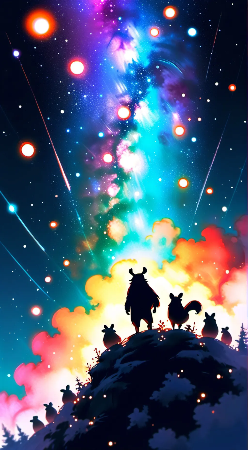 ai character: Smiling Critters background