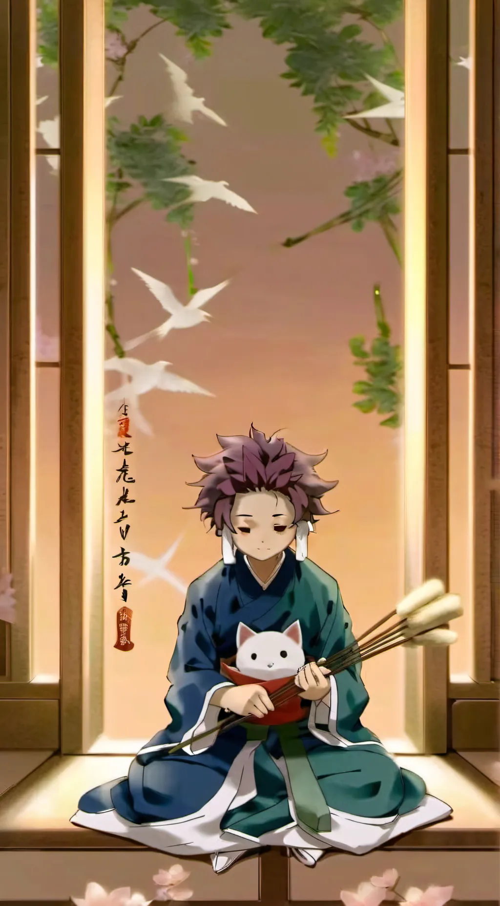 ai character: tanjiro kamado background