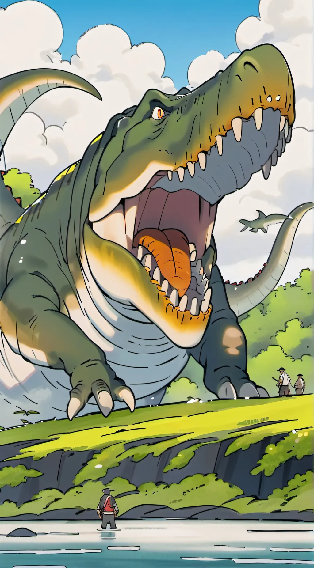 ai character: Spinosaurus background