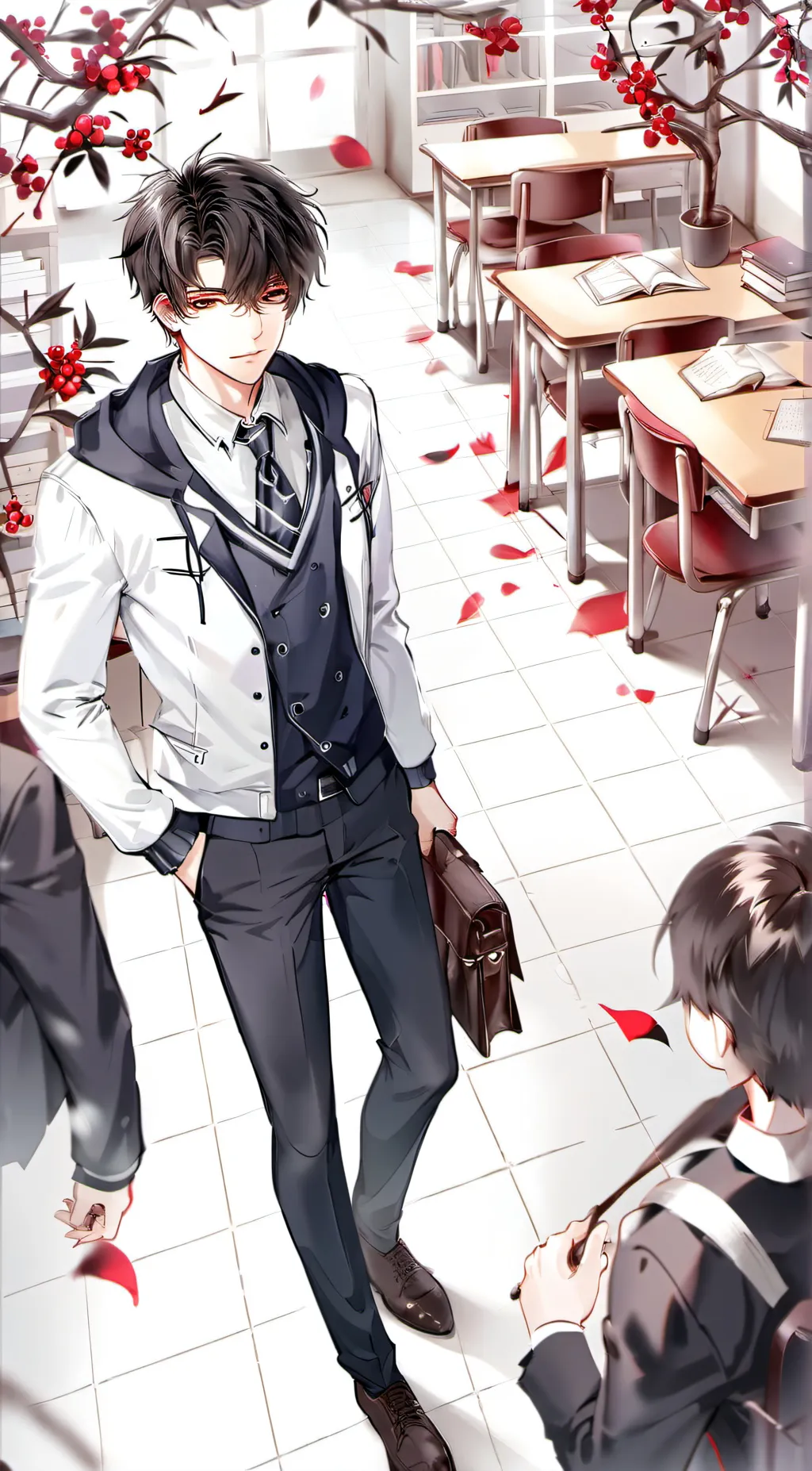 ai character: damien  background