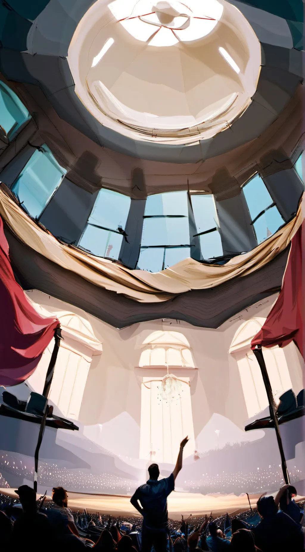 ai character: BTD+POF concert background