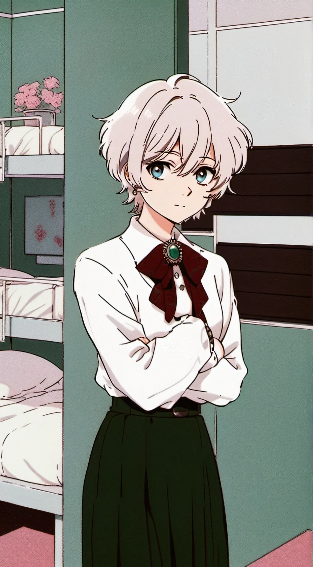 ai character: Mha dorms background